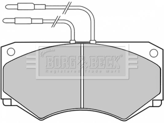 BORG & BECK Комплект тормозных колодок, дисковый тормоз BBP1039